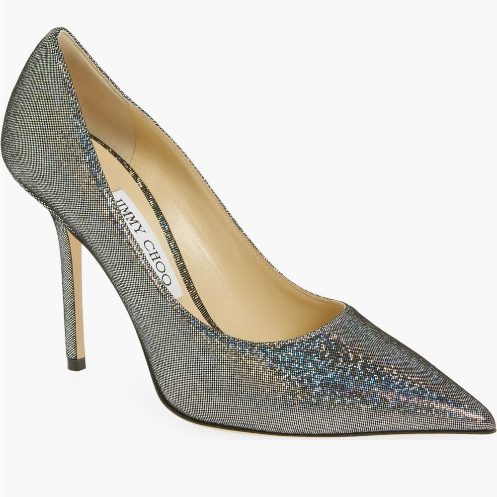 Jimmy Choo Love Disco Glitter pointed toe pump